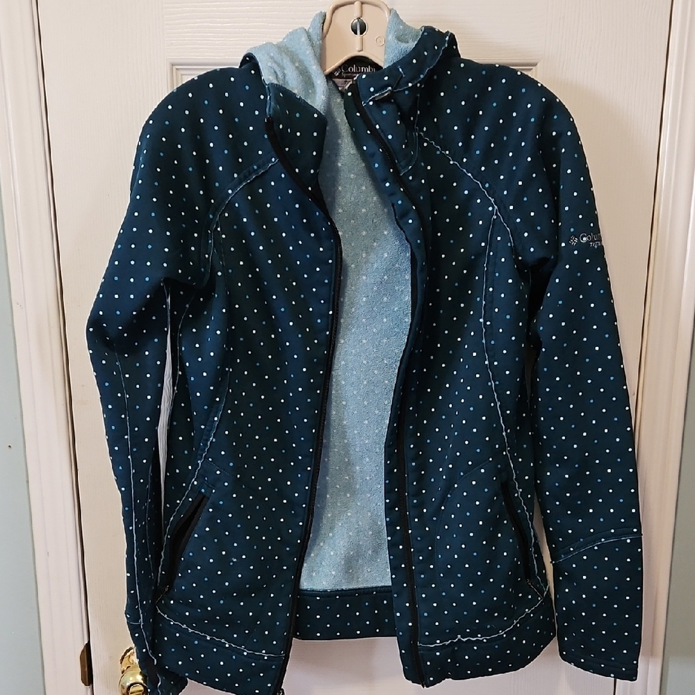 Columbia Women's Blue and White Snow Jacket